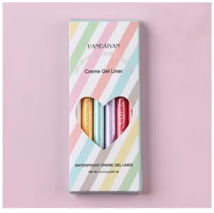 Σετ 6 τεμαχίων αδιάβροχων χρωματιστών gel eyeliner HANDAIYAN με σχέδιο καρδιάς.