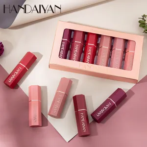 Matte Lipstick Set Waterproof Long Lasting Velvet Lip Gloss Gift Box Makeup Cosmetic For Women
