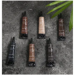 Handaiyan wasserfeste flüssige Augenbrauenstift Set, 6 Farben für langlebige natürliche Brauen.