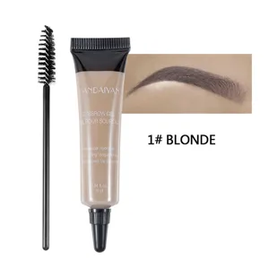 Handaiyan wasserfester flüssiger Augenbrauengel 10ml mit Pinsel in 1# blonde für langen Halt