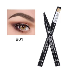 Vista dettagliata della matita per sopracciglia liquida a 4 punte con effetto microblading e tonalità 01.