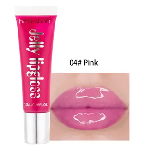 Handaiyan brillant à lèvres jelly hydratant 04 rose gloss liquide maquillage 10ml