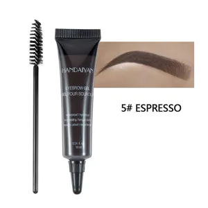 Handaiyan wasserfestes flüssiges Augenbrauengel mit Pinsel in 5# Espresso für langanhaltendes Make-up.
