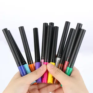 Set di penne eyeliner liquido colorato opaco asciugatura rapida lunga durata impermeabile