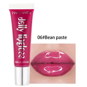 HANDAIYAN brillant à lèvres miroir gelée jelly lip tint rouge à lèvres hydratant 10ml