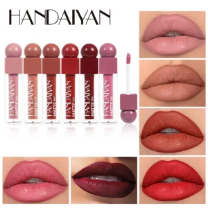 Rossetto Liquido Opaco Impermeabile A Lunga Durata Tazza Antiaaderente Lucidalabbra Di Velluto Trucco Cosmetico Per Donne