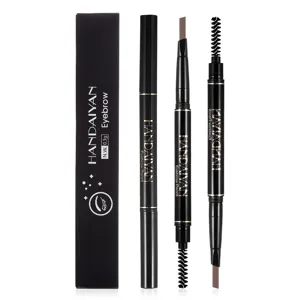 Dual-head automatic rotating eyebrow pencil with brush waterproof long-lasting 0.3g makeup tool