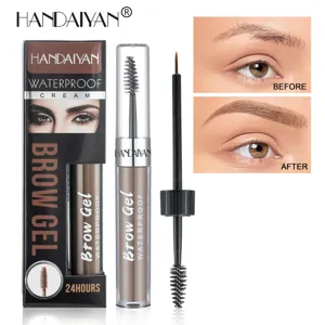 Wasserdichtes Langlebiges Flüssiges Augenbrauengel Mit Feinem Pinsel Doppelter Kopf Augenbrauenverstärker Make-up Kosmetik