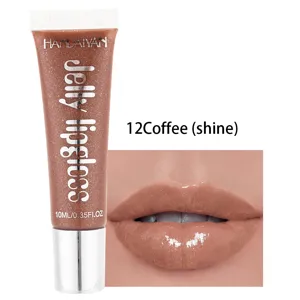 HANDAIYAN Miroir Hydratant Gloss à Lèvres Verre Jelly Teinte 12Coffee Brillance 10ml