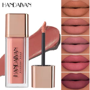 Waterproof Long Lasting Matte Liquid Lipstick Velvet Lip Gloss Non Stick Cup Lip Tint Makeup For Women