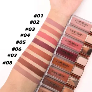 Handaiyan 8 Colors Matte Liquid Lipstick Waterproof Long Lasting Lip Gloss Makeup for Women