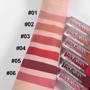 Handaiyan matte liquid lipstick set 6 colors waterproof long lasting makeup main image