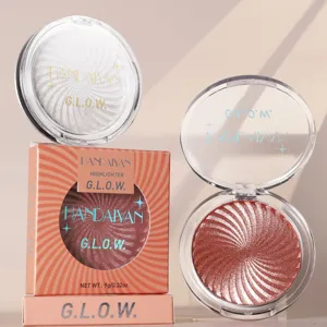 Multicolor Swirl Highlighter Palette Face Shimmer Contour Illuminator Natural Brightening Powder Makeup