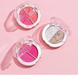 HANDAIYAN dual color blush highlighter palette shimmering matte makeup cosmetics face beauty
