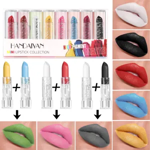 Matte mini lipstick set 8 colors long lasting waterproof cosmetic makeup kit for women