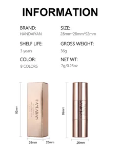 Handaiyan stick contouring e illuminante doppio uso trucco crema 7g 8 colori nuovo