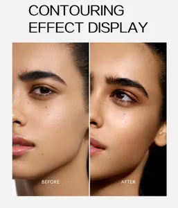 Vista dettagliata prima e dopo che mostra chiaramente l'effetto di contouring e illuminante.