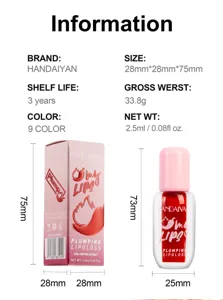 Gloss à lèvres hydratant Handaiyan pour des lèvres pulpeuses et brillantes longue tenue.