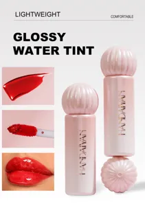 Handaiyan glossy watertint, lichte en comfortabele vochtinbrengende lipgloss in rode kleur.