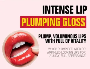 Brillant à lèvres repulpant intense pour des lèvres pulpeuses, volumineuses et longue durée.