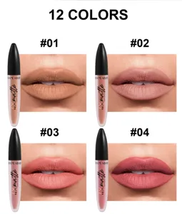 Rouge à lèvres liquide mat HANDAIYAN lot de 4, gloss longue durée et imperméable.