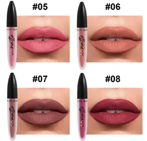 Rouge à lèvres liquide mat HANDAIYAN longue durée étanche avec quatre superbes teintes.