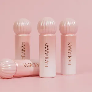 Handaiyan verloop roze vloeibare lipstick gloss flessen set, hydraterend en langdurig.