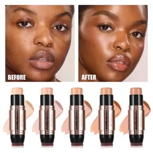 Matita per Contouring a Doppia Estremità Handaiyan Illuminante E Correttore Impermeabile Lunga Durata Trucco Viso Portatile
