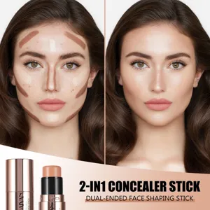 Stick per contouring e correttore 2 in 1, illuminante cremoso per modellare il viso.