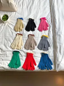 Bunte Strickhandschuhe Winter warm süß Touchscreen Wolle Strick Handschuhe Mode Damen