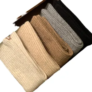 Gezellige winter wol gebreide beenwarmers set effen kleur warme laarzen sokken voor dames mode