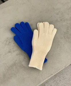 Winter Strick Touchscreen Handschuhe für Paare, warme Fünffinger Handschuhe für Damen und Herren.