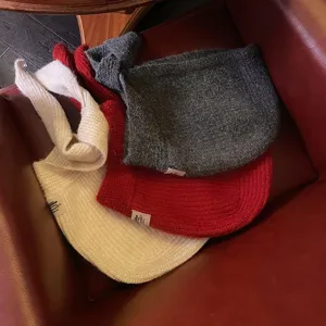 Donna Lana Passamontagna Cappello Sciarpa Integrato Inverno Caldo Outdoor Ciclismo Antivento Tinta Unita Cappuccio Scaldacollo Regalo Natale