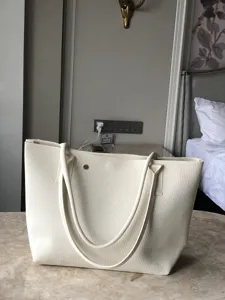 Grand sac cabas tricoté de couleur unie minimaliste sac à épaule décontracté pour femme usage