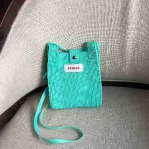 Bolso bandolera mini para teléfono liso minimalista coreano elegante monedero de punto.