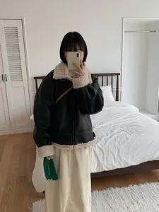 Women autumn winter warm knit gloves green full finger soft cozy stylish daily wear accessory