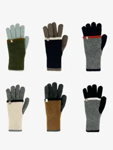 Koreaanse stijl lange gebreide handschoenen dames winter warm touchscreen vijf vingers