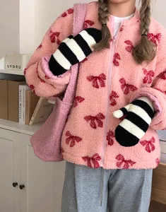 Gants moufles unisexe à rayures et blocs de couleur chauds d'hiver pour un style douillet et quotidien.