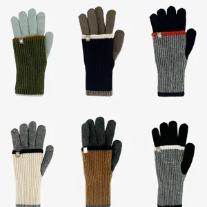 Dames winter lange gebreide handschoenen touchscreen warme winddichte vingerhandschoenen