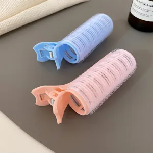 Plastik Haarwickler für Pony und Ansatzvolumen, flauschige Haarspangen im Zweierpack.