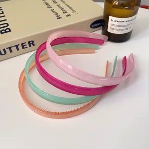 Candy color transparent plastic headband non-slip hair hoop cute daily hair accessories