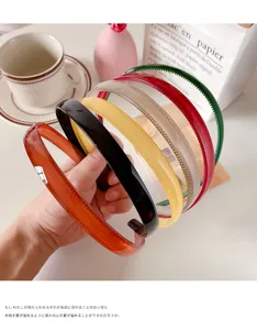 Candy color acrylic hair hoops anti slip face washing headbands versatile daily hair accessories