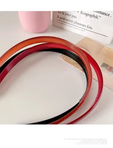 Candy color acrylic headband anti-slip hair hoop for women, versatile high-end hair accessory.
