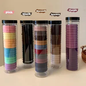 Naadloze Elastische Haarelastiekjes In Blik Rekbare Duurzame Haarbanden Geen Schade Scrunchies Voor Vrouwen Dagelijks Gebruik