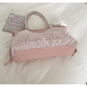 Chic pink women handbag stylish korean commuter crossbody bag casual PU leather shoulder tote bag
