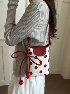 Borsa a tracolla estiva con pois per telefono cellulare donna borsa casual leggera vista principale