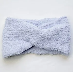 Bandeau torsadé en peluche épaisse pour femmes accessoire de cheveux chaud polaire hiver