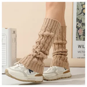 Kuschelige Strick Beinlinge Damen Winter Stulpen fuer Stiefel Gemuetliche Mode Accessoire.