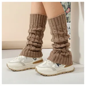 Grobstrick Stulpen für Damen, bequeme warme Zopfmuster Beinwärmer für den kalten Winter.
