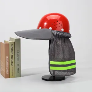 Veiligheidshelm zonnescherm nekbeschermer reflecterende mesh hoes voor buiten werk nut
